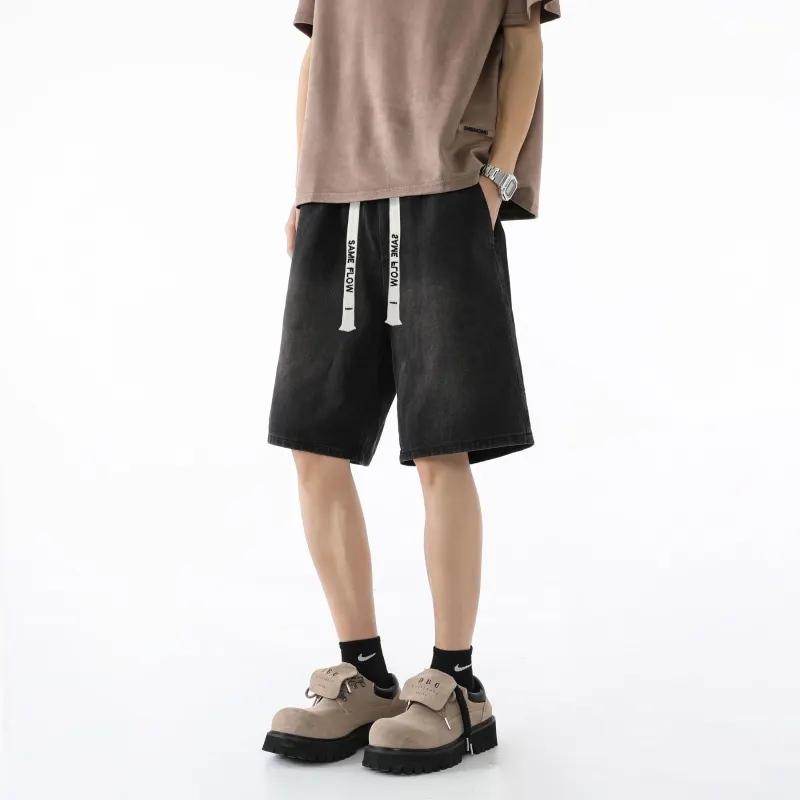 SAME FLOW Denim Shorts Unisex-7