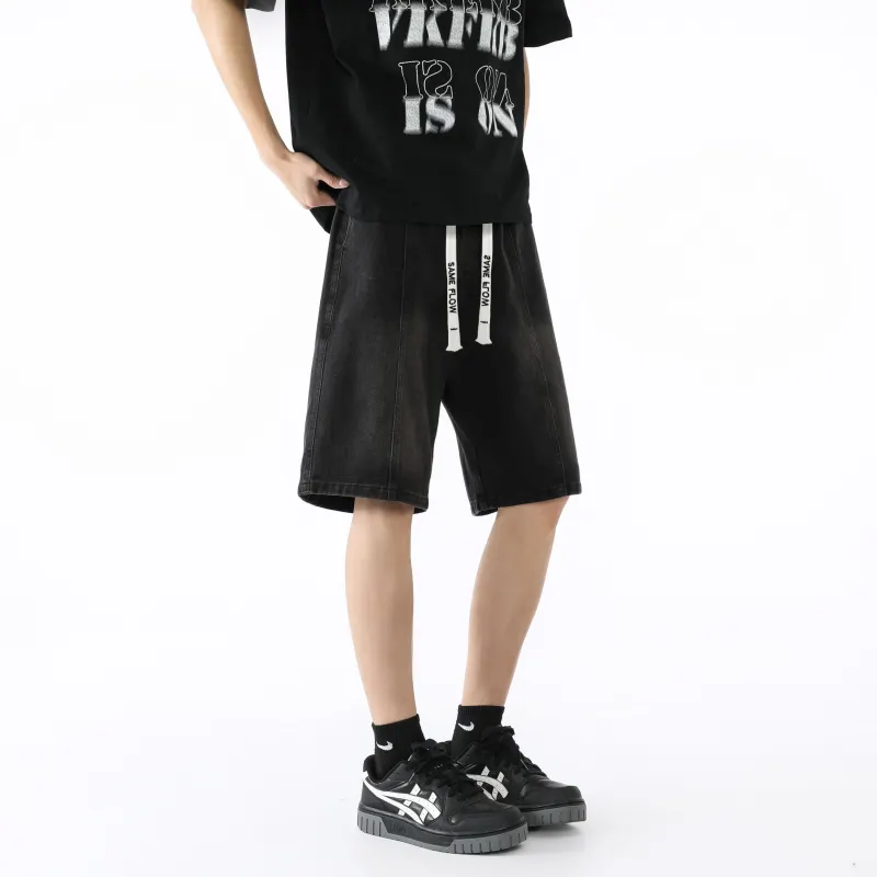 SAME FLOW Denim Shorts Unisex-19