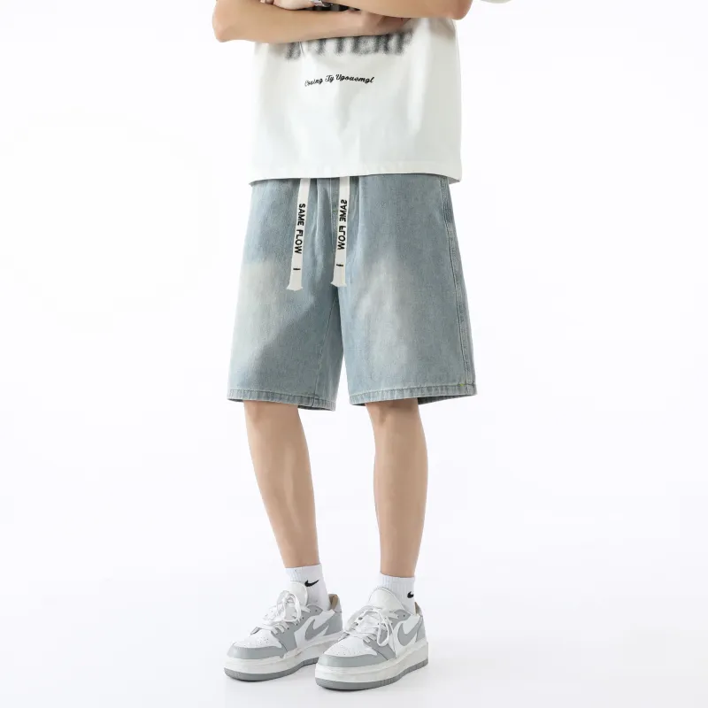 SAME FLOW Denim Shorts Unisex-2