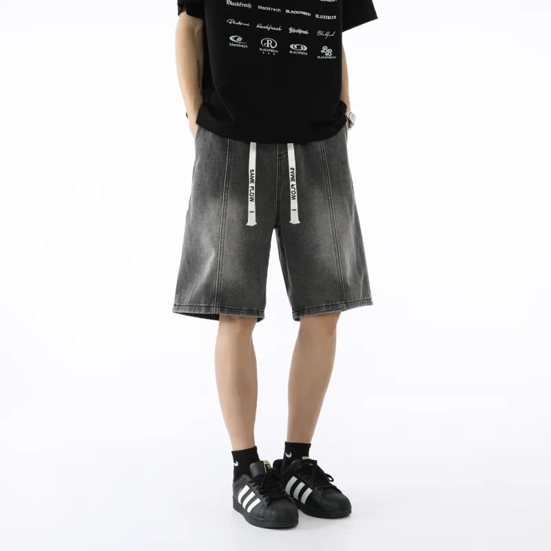 SAME FLOW Denim Shorts Unisex-13
