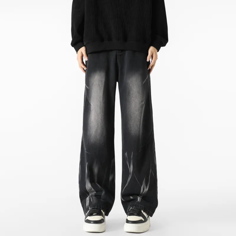 SAME FLOW Jeans Unisex Black-4
