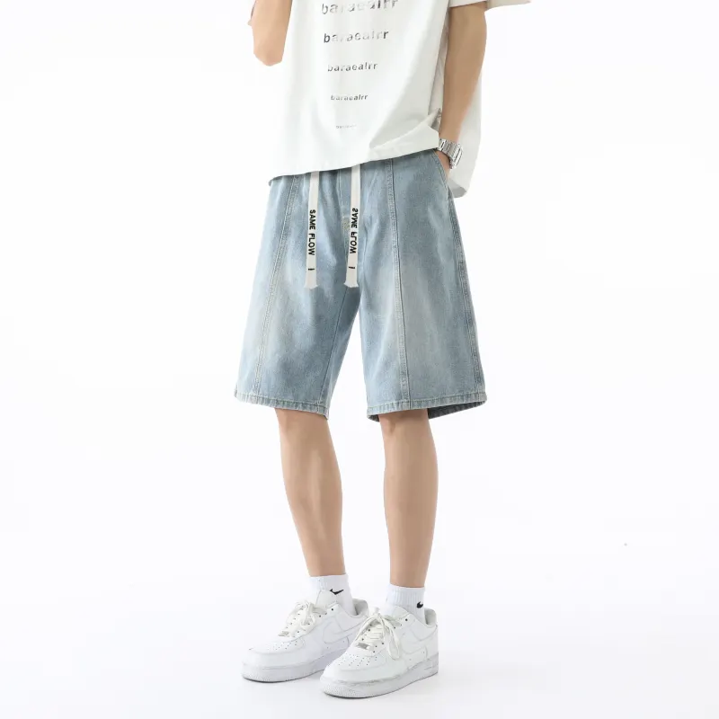 SAME FLOW Denim Shorts Unisex-7