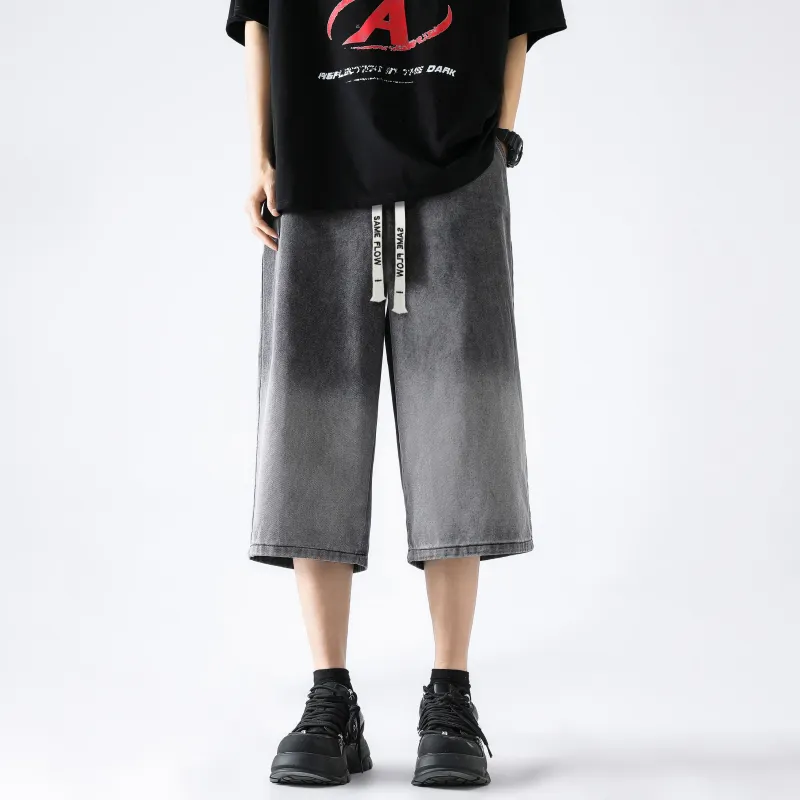 SAME FLOW Denim Shorts Unisex-4