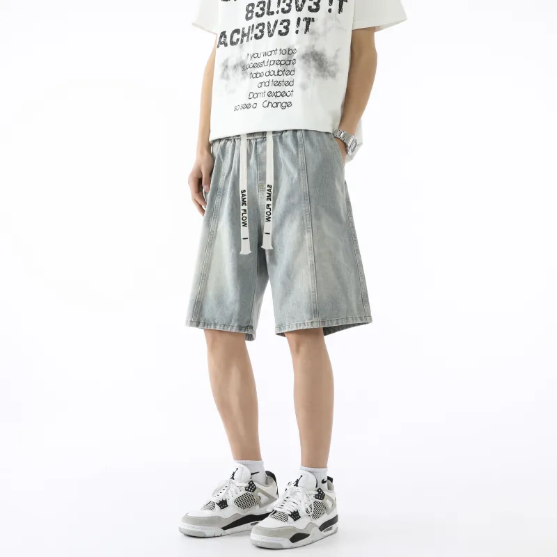 SAME FLOW Denim Shorts Unisex-3