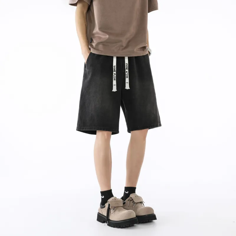 SAME FLOW Denim Shorts Unisex-8