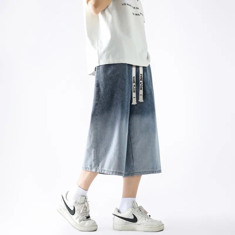 SAME FLOW Denim Shorts Unisex-11