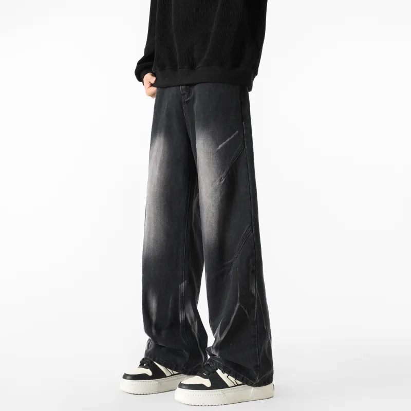 SAME FLOW Jeans Unisex Black-3