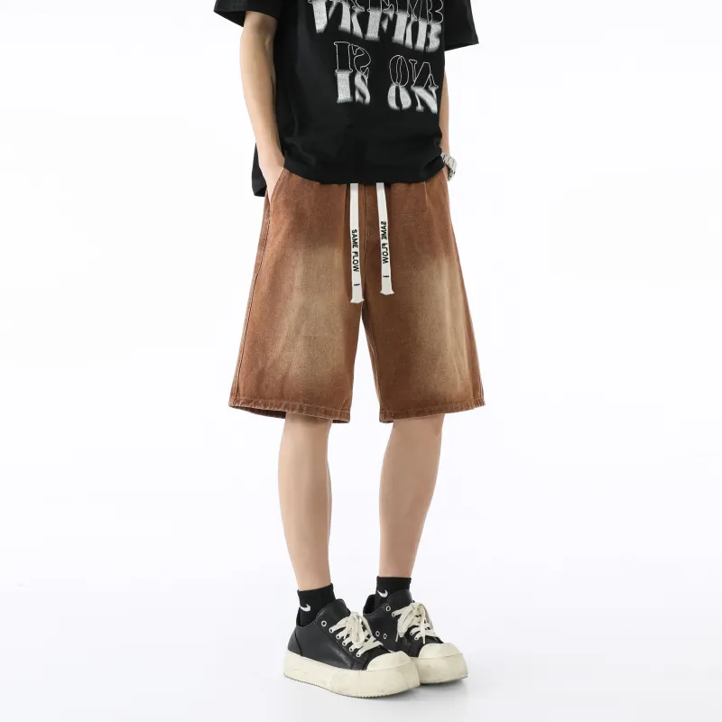 SAME FLOW Denim Shorts Unisex-13