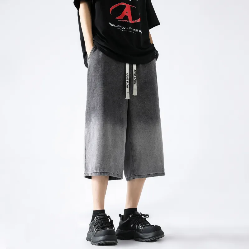 SAME FLOW Denim Shorts Unisex-5