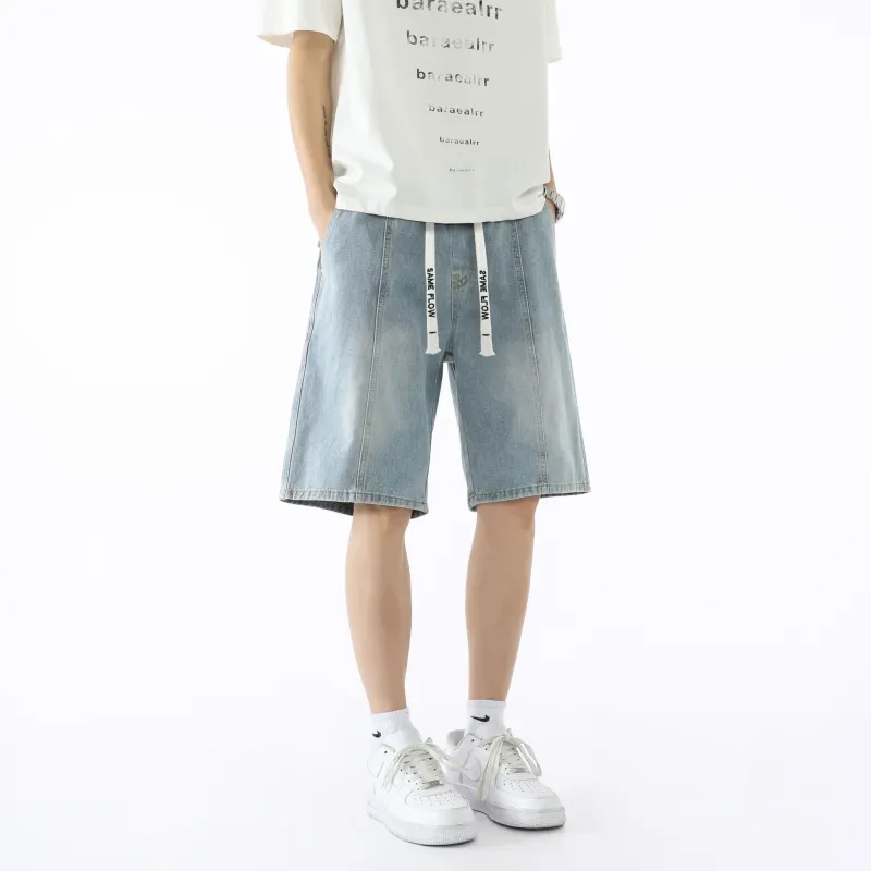 SAME FLOW Denim Shorts Unisex-8