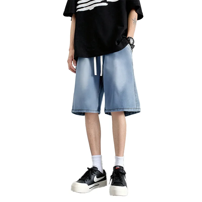 SAME FLOW Denim Shorts Unisex-15