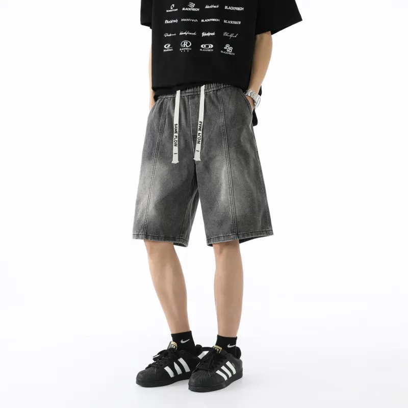 SAME FLOW Denim Shorts Unisex-12