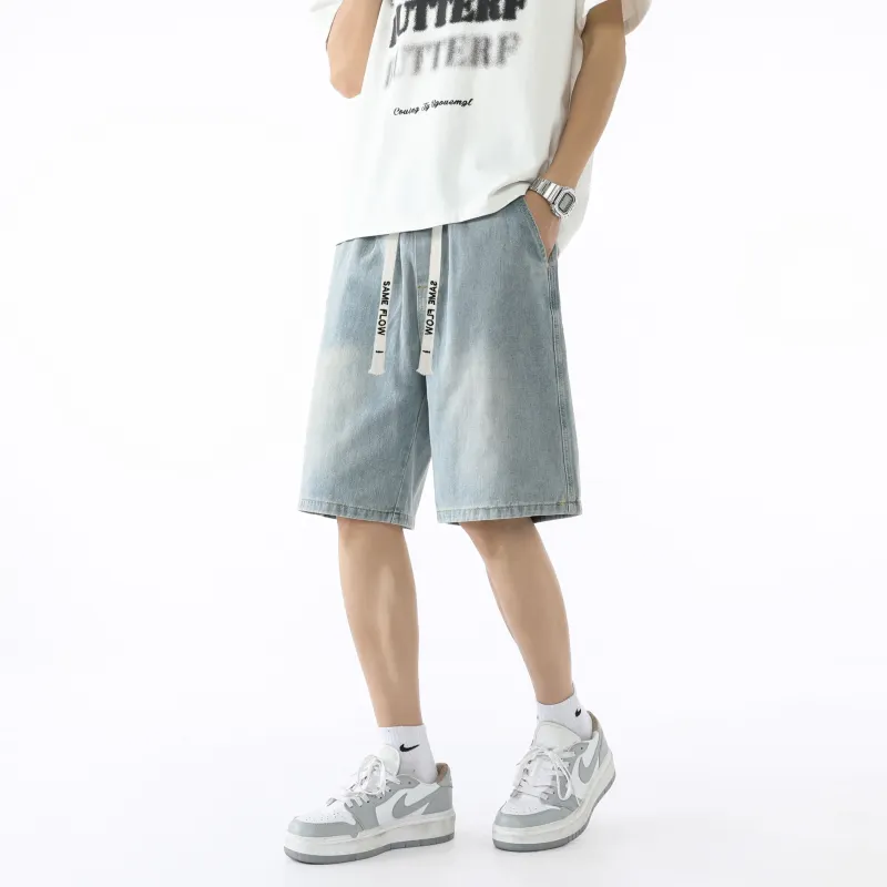 SAME FLOW Denim Shorts Unisex-3