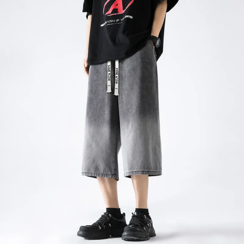 SAME FLOW Denim Shorts Unisex-3