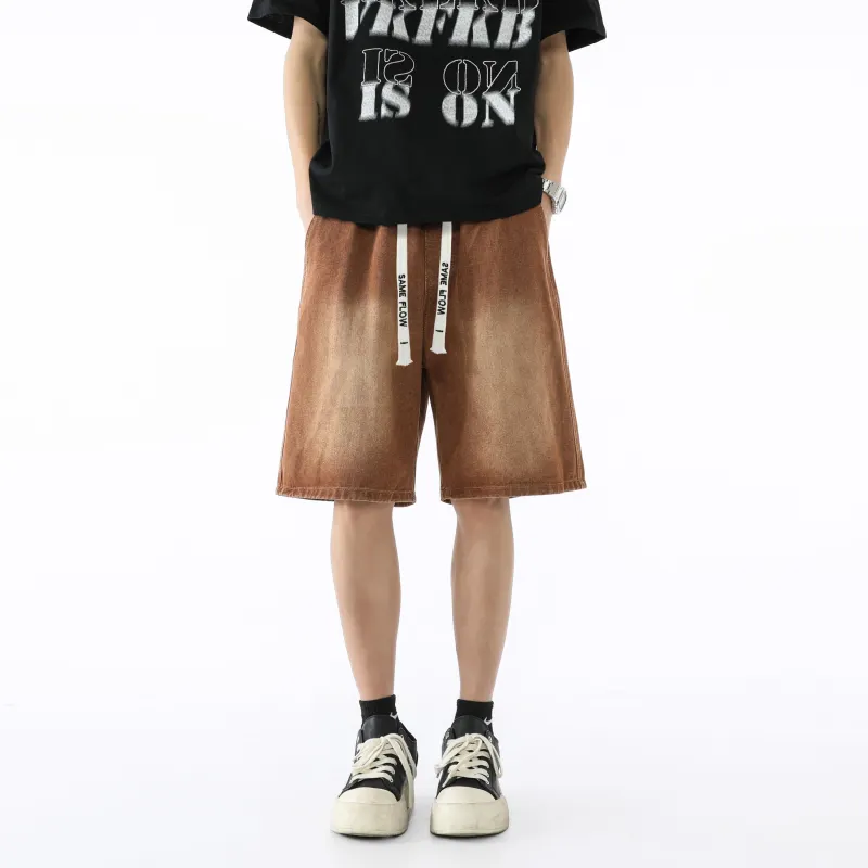 SAME FLOW Denim Shorts Unisex-12