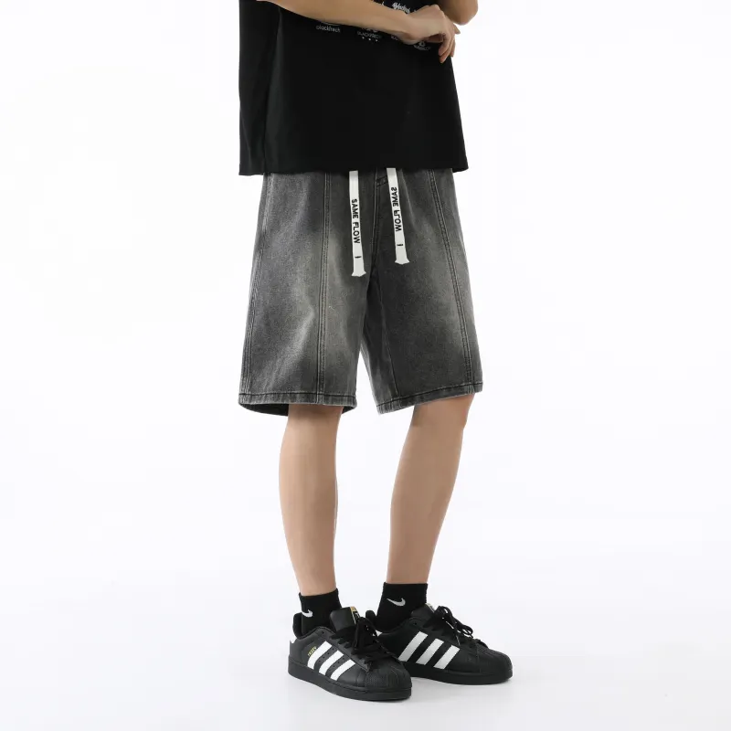 SAME FLOW Denim Shorts Unisex-14