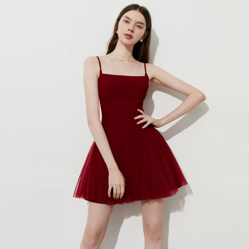 DPLAY Slip Dresses Women's Jam Red-5