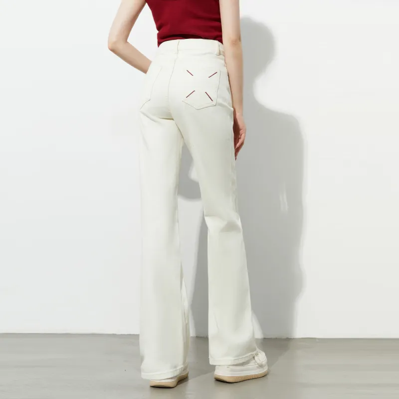 DPLAY Jeans Women's Creamy Apricot-1