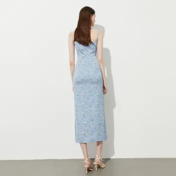 DPLAY Slip Dresses Women's Blue Daisy
