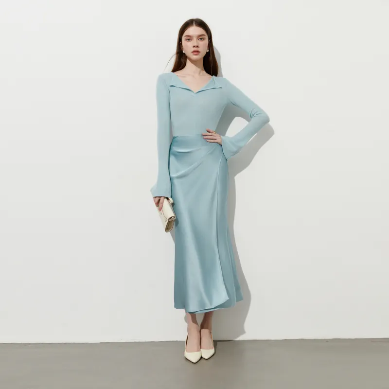 DPLAY Knitwear Women's Sea Salt Blue-3