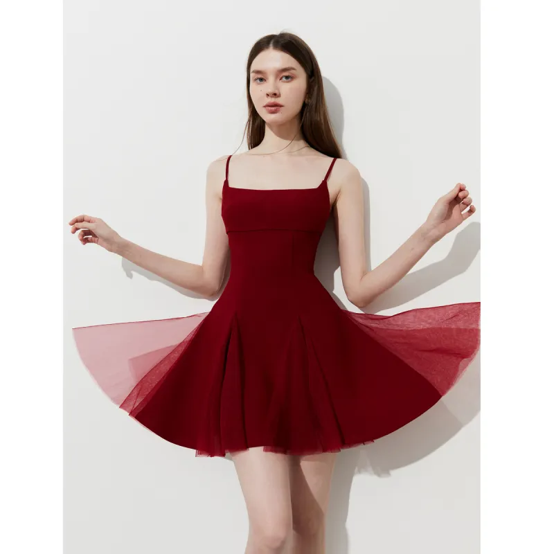 DPLAY Slip Dresses Women's Jam Red-2