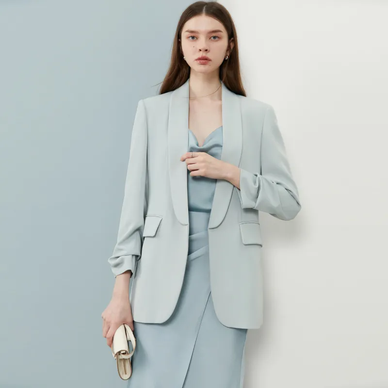 DPLAY Business Suits Women's Glacier Blue-4