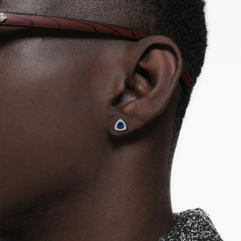 ICEGANG S925 Silver Stud Earrings Unisex-1