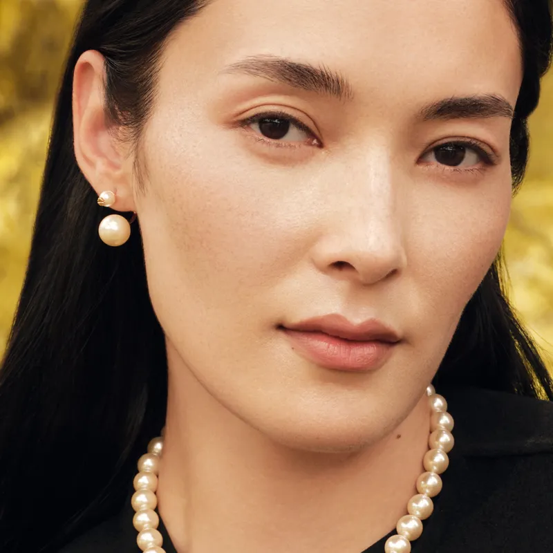 Fellala Shijia Pearl Two Way Wear Stud Earrings Unisex-3