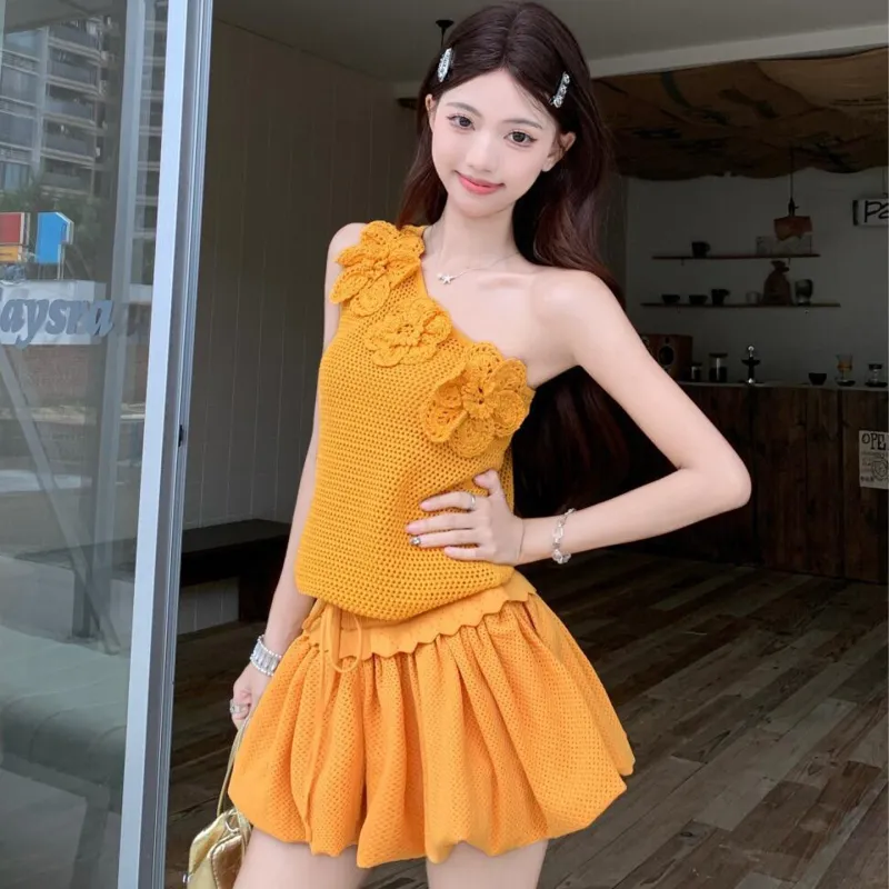 GORGEOUSIDEA Summer Skirt Set Women's-2