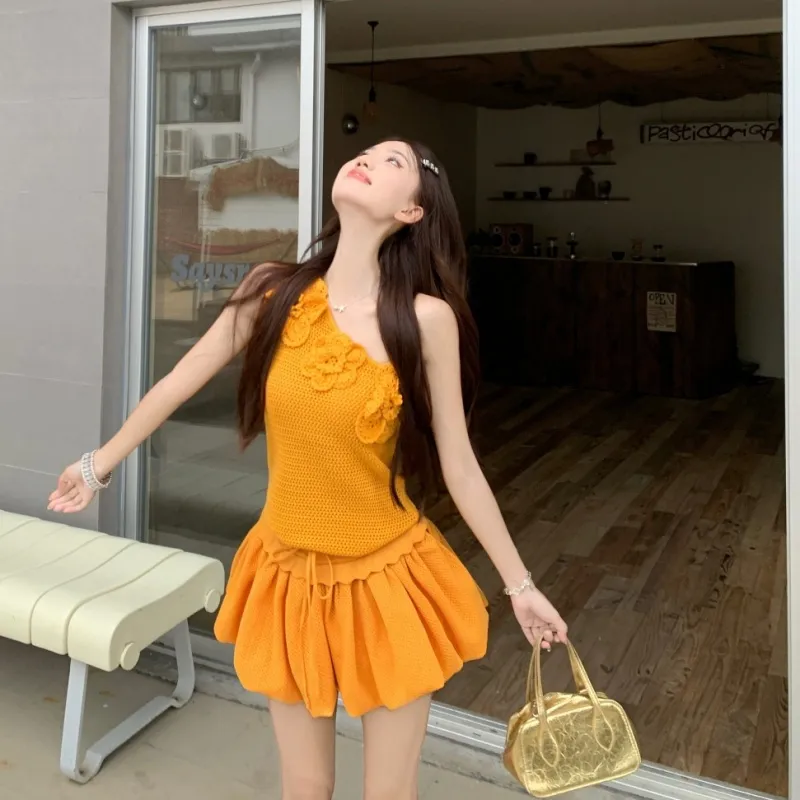 GORGEOUSIDEA Summer Skirt Set Women's-4