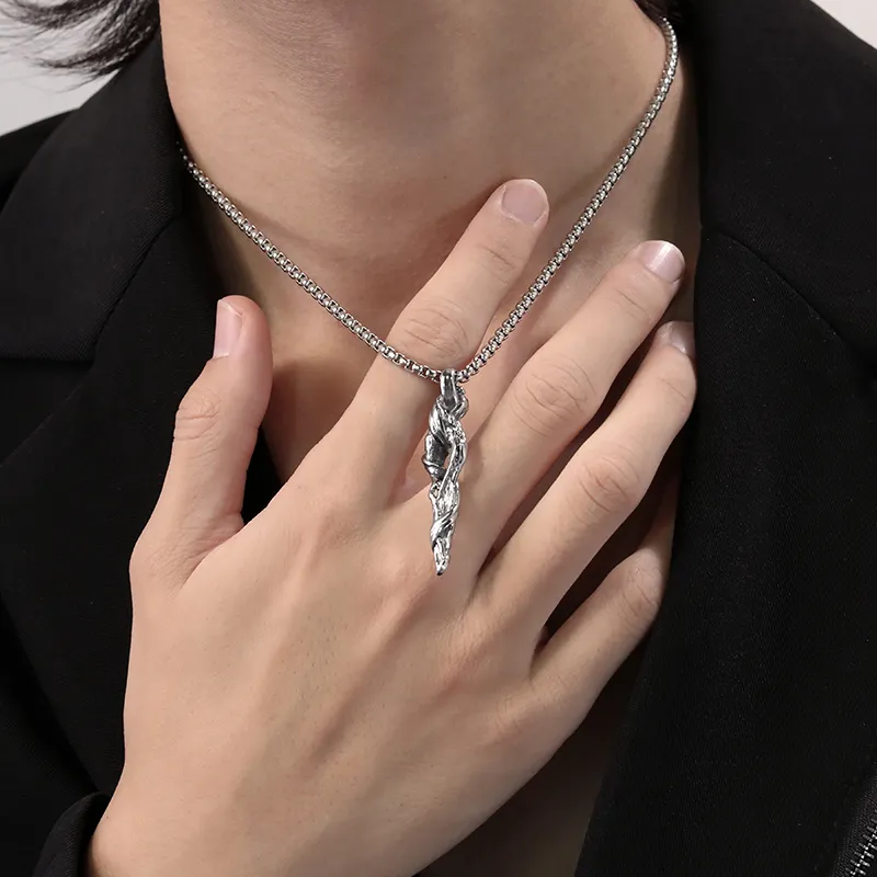 NIGHT RIDER DRIGINAL Titanium Steel Necklaces Men's-5