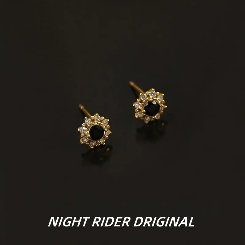 NIGHT RIDER DRIGINAL S925 Silver Stud Earrings Women's-1