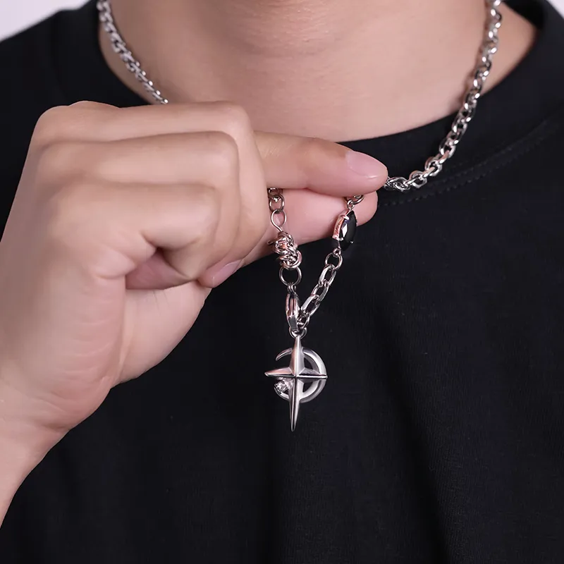 NIGHT RIDER DRIGINAL Titanium Steel Necklaces Men's-5