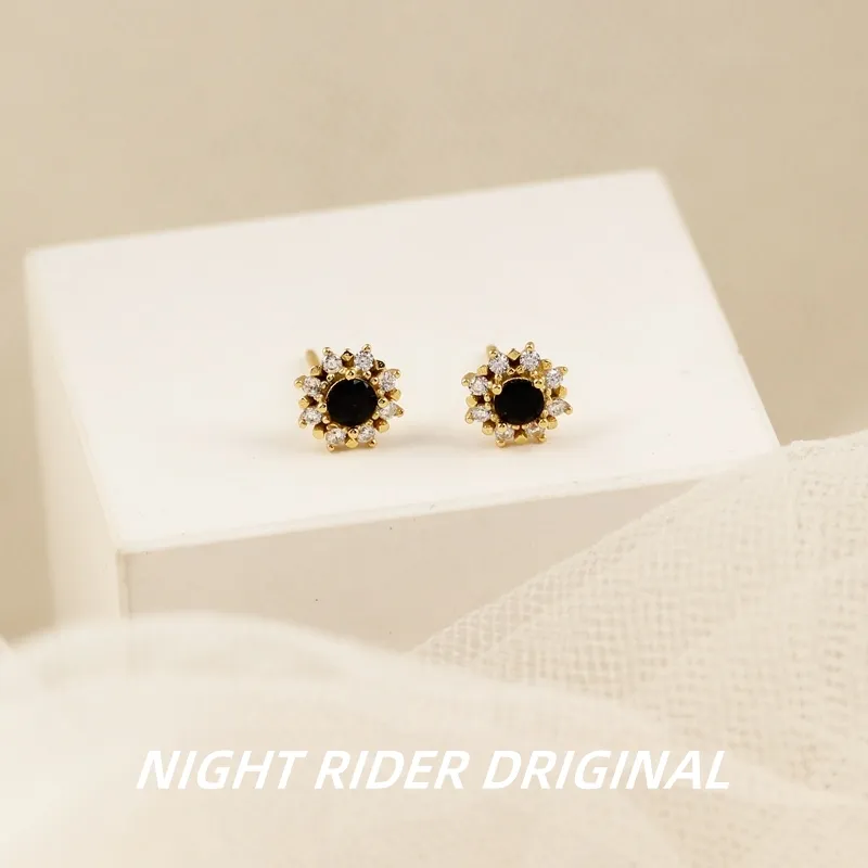 NIGHT RIDER DRIGINAL S925 Silver Stud Earrings Women's-4