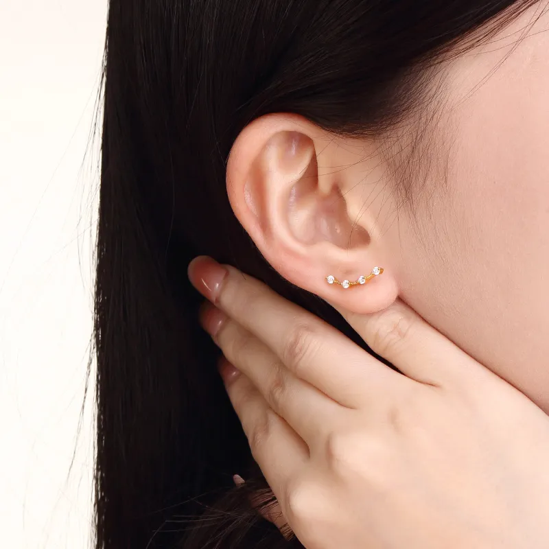 NIGHT RIDER DRIGINAL 925 Sterling Silver Stud Earrings Women's-4