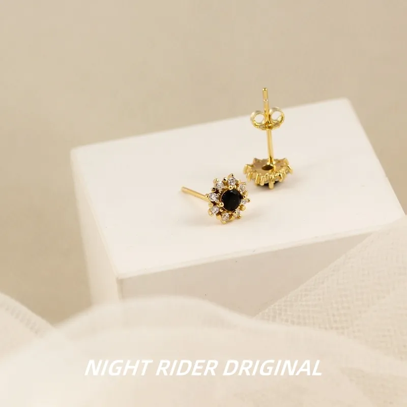 NIGHT RIDER DRIGINAL S925 Silver Stud Earrings Women's-3