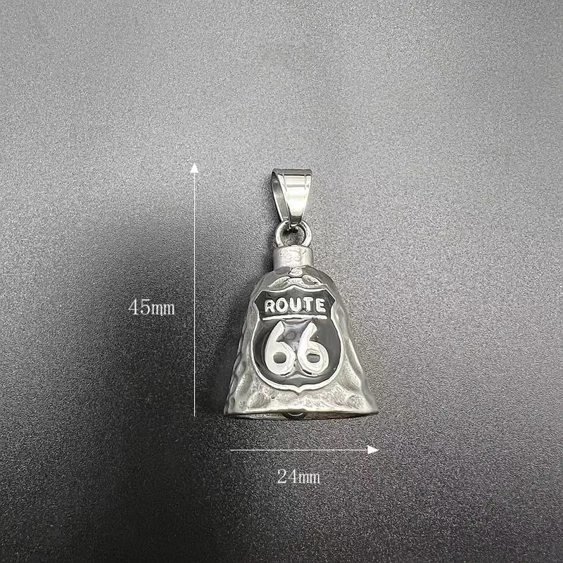 66/ROUTE 66 Titanium Steel Necklaces Unisex-1