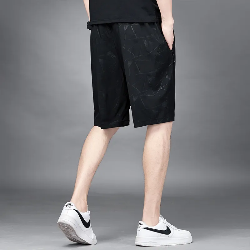EMINU Casual Shorts Men Black-1