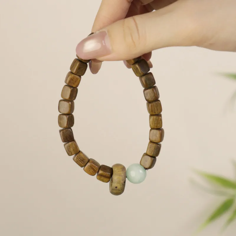 LIBEIDINGSHENG Green Sandalwood Break The Game, Focus On The Nobles, Lead The Way, And Cultivate Longevity Unisex-7