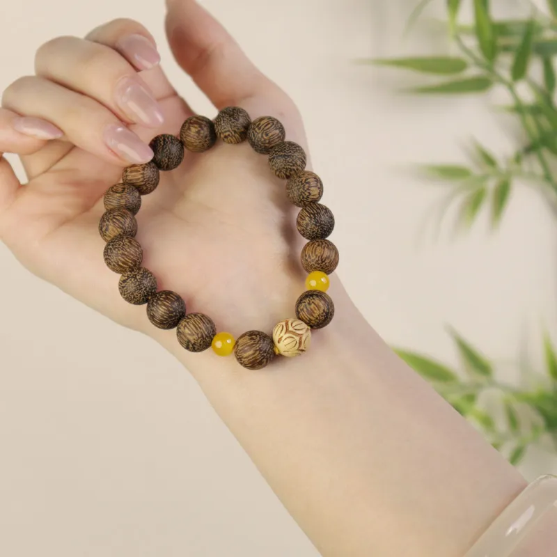 LIBEIDINGSHENG Redwood Wisdom, Purity, And Prosperity Guided By A Noble Friend, Blessing Wealth. Unisex-4