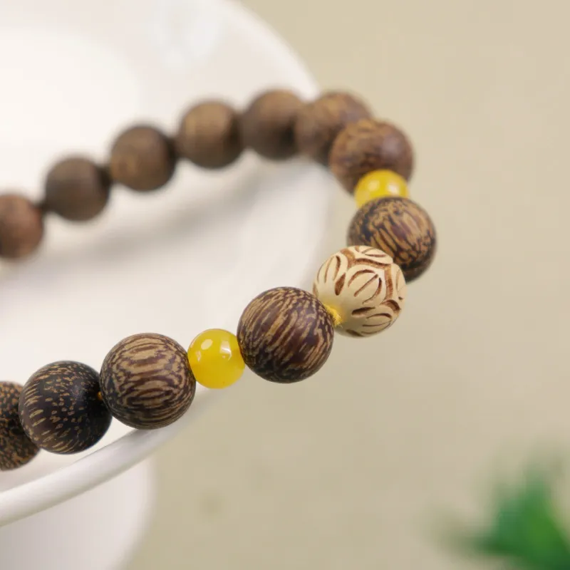 LIBEIDINGSHENG Redwood Wisdom, Purity, And Prosperity Guided By A Noble Friend, Blessing Wealth. Unisex-3
