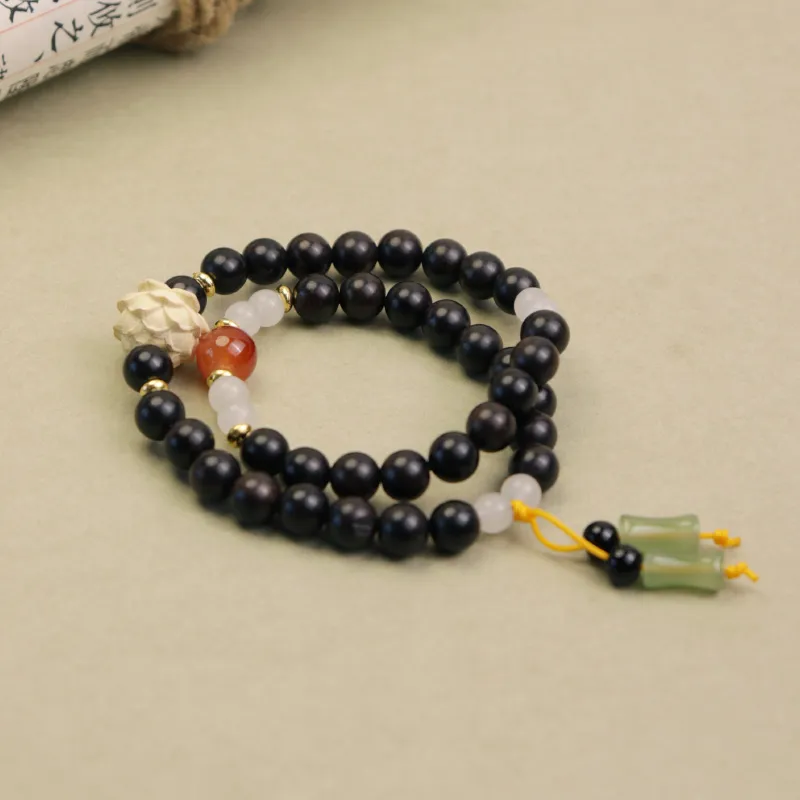 LIBEIDINGSHENG Ebony Blessing And Wisdom Increase, Purification And Reception Of Good Luck, Energy Cycle Unisex-2