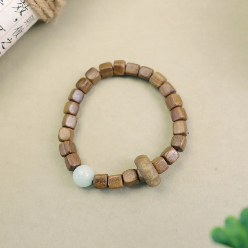 LIBEIDINGSHENG Green Sandalwood Break The Game, Focus On The Nobles, Lead The Way, And Cultivate Longevity Unisex-2