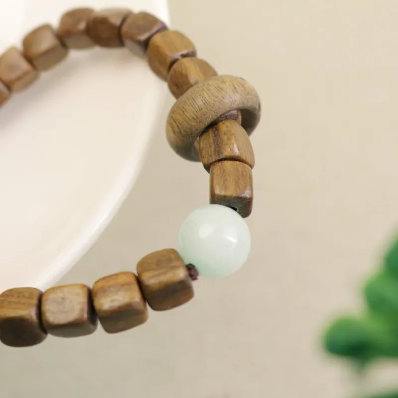 LIBEIDINGSHENG Green Sandalwood Break The Game, Focus On The Nobles, Lead The Way, And Cultivate Longevity Unisex-3