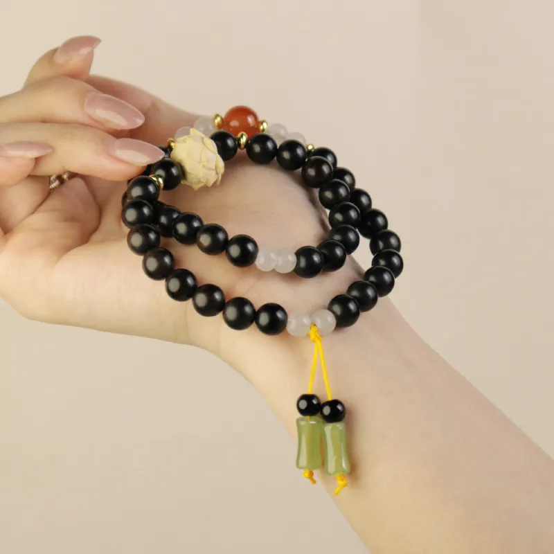 LIBEIDINGSHENG Ebony Blessing And Wisdom Increase, Purification And Reception Of Good Luck, Energy Cycle Unisex-5