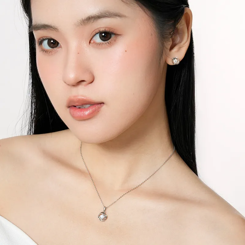 Wylyp S925 Silver Necklaces Women's Silver White-3