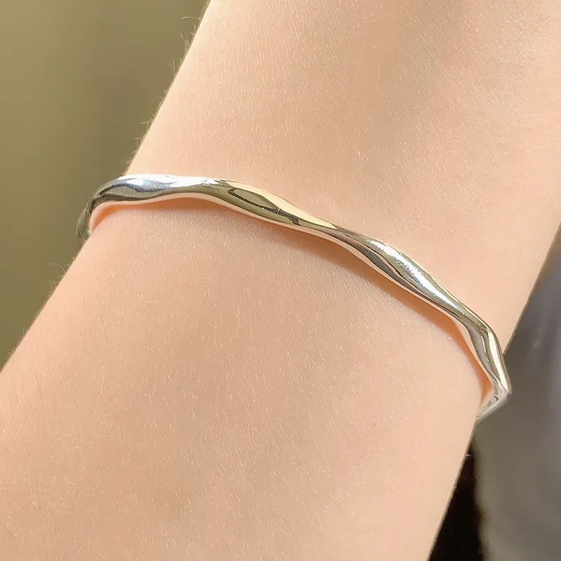 Wylyp 999 Fine Silver Bangles Women's-2