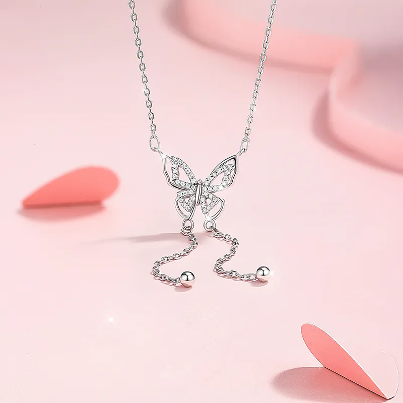 Wylyp 925 Sterling Silver Necklaces Women's Silver white Gift Box-1