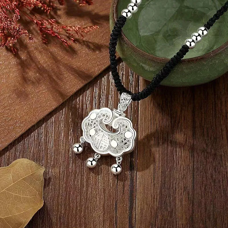 Wylyp 925 Sterling Silver Necklaces Women's Silver-3