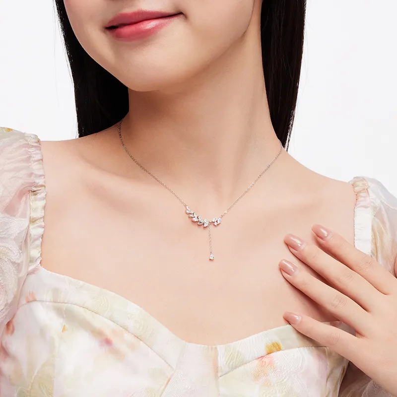 Wylyp 925 Sterling Silver Necklaces Women's Silver White-1